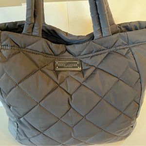 Marc Jacobs gray quilted nylon tote *Like New!*